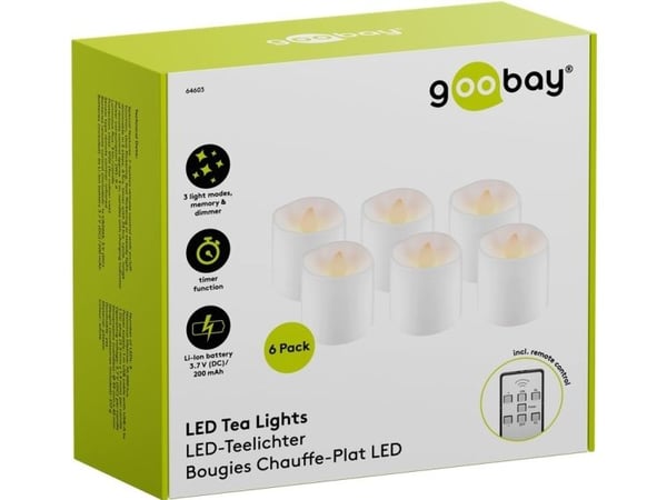 Goobay 64603, Hvit, Universell, Plast, CE, WEEE, 1 ampuller, LED