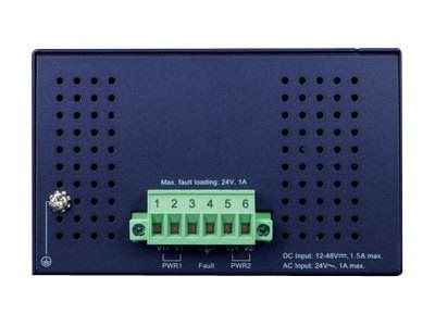 PLANET IGS-1600T - Switch - 16 x 10/100/1000 - DIN-skinnemonterbar, veggmonterbar - AC 24 V / DC 12 - 48 V