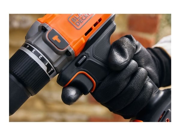 Black & Decker BCD383D2XK-QW, Pistooliporakone, Oranssi, 1,3 cm, Akku, 2 ah, 18 V