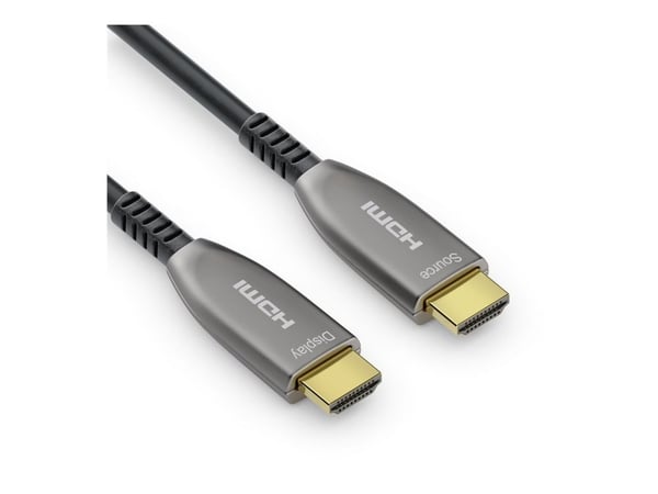 Sonero - High Speed - HDMI-kabel med Ethernet - HDMI hann til HDMI hann - 10 m - hybridkobber / fiberoptikk - svart - Active Optical Cable (AOC), 2... Sonero - High Speed - HDMI-kabel med Ethernet - HDMI hann til HDMI hann - 10 m - hybridkobber / fiberoptikk - svart - Active Optical Cable (AOC), 2...