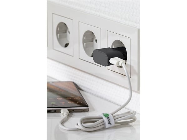 Goobay 45296, Innendørs, AC, 5 V, 1 A, 1 m, Sort