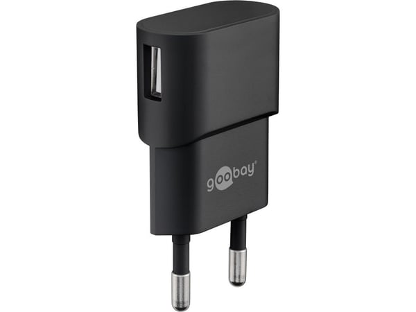 Goobay 45296, Innendørs, AC, 5 V, 1 A, 1 m, Sort
