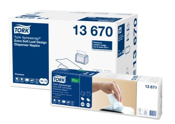Servetter Tork Xpressnap N4, 13670, 2-lagers pack 5 x 100 st Servetter Tork Xpressnap N4, 13670, 2-lagers pack 5 x 100 st