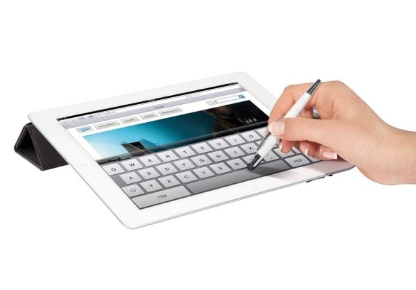 WEDO stylus 2in1 Pioneer Mini, høyglans, hvit Touch-penn for smarttelefoner, iPad og nettbrett, for presis - 1 stk (261 15000)
