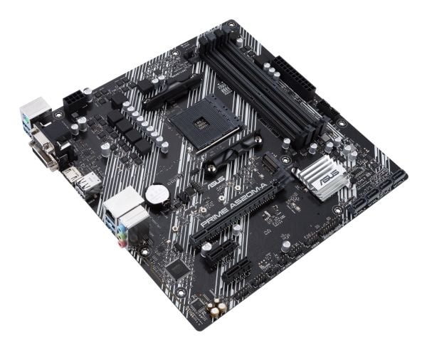 ASUS PRIME A520M-A II/CSM - Moderkort - micro ATX - Socket AM4 - AMD A520 Chipuppsättning - USB 3.2 Gen 1 - Gigabit LAN - inbyggda grafiken (CPU kr...