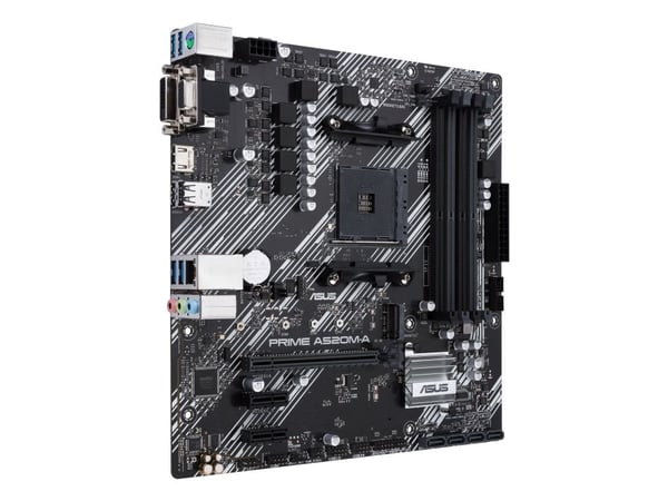ASUS PRIME A520M-A II/CSM - Moderkort - micro ATX - Socket AM4 - AMD A520 Chipuppsättning - USB 3.2 Gen 1 - Gigabit LAN - inbyggda grafiken (CPU kr...