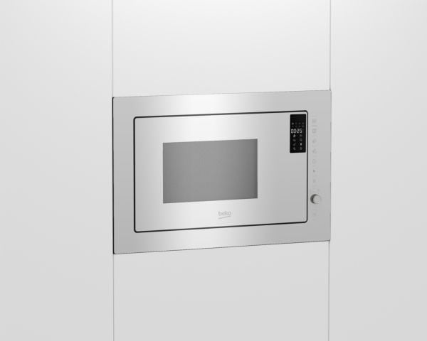 Beko BMGB25333WG, Innebygget, Grill mikrobølge, 25 l, 900 W, Innebygd skjerm, LED