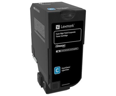 Lexmark - Høy ytelse - cyan - original - tonerpatron LCCP, Lexmark Corporate - for Lexmark CS725de, CS725dte
