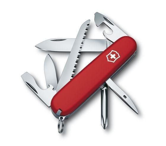 Victorinox Hiker, Monityökaluveitsi, ABS-synteettinen, Punainen, 13 työkalua, 9,1 cm, 26 mm