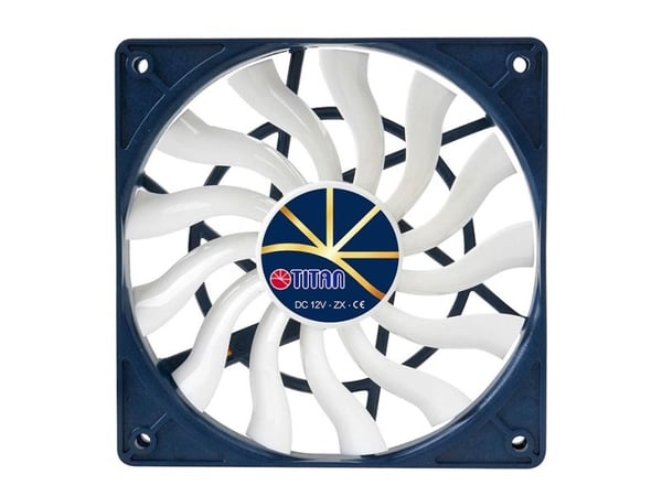 Titan TFD-12025H12ZP/KE(RB) fläkt 12 cm för chassi svart/vit (TFD-12015H12ZP/KE(RB))