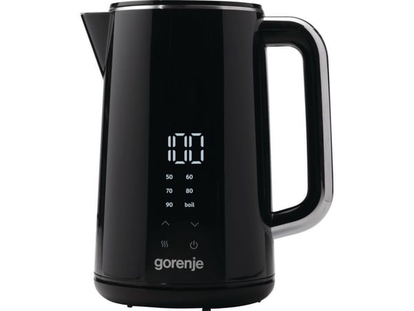 Gorenje K17DWD, 1,7 L, 2200 W, Musta, Säädettävä termostaatti, Ylikuumenemissuoja, Johdoton