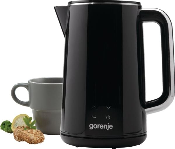 Gorenje K17DWD, 1,7 L, 2200 W, Musta, Säädettävä termostaatti, Ylikuumenemissuoja, Johdoton