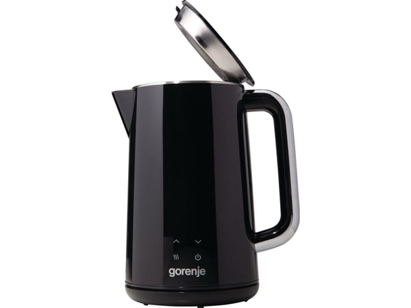 Gorenje K17DWD, 1,7 L, 2200 W, Musta, Säädettävä termostaatti, Ylikuumenemissuoja, Johdoton