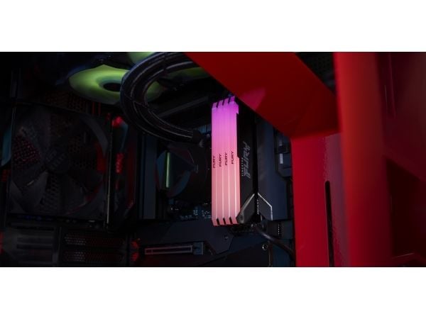 Kingston FURY Beast RGB - DDR4 - modul - 8 GB - DIMM 288-pin - 3600 MT/s / PC4-28800 - CL17 - 1.35 V - ej buffrad - icke ECC