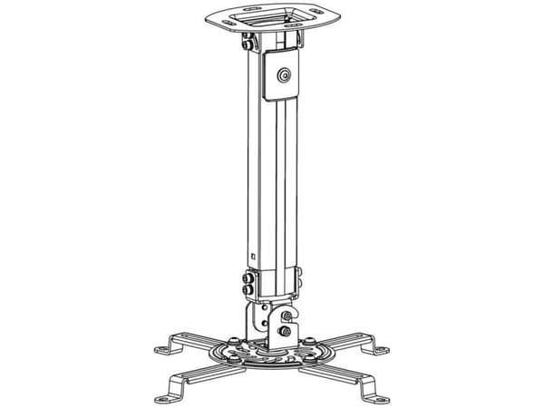 Techly ICA-PM 18M, Katto, 13,5 kg, Hopea, 545 - 900 mm, -15 - 15°, 360°