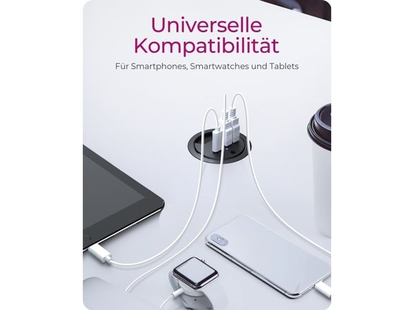 ICY BOX IB-HUB1407 - Hubb - 2 x USB + 1 x USB-C - skrivbordsmodell