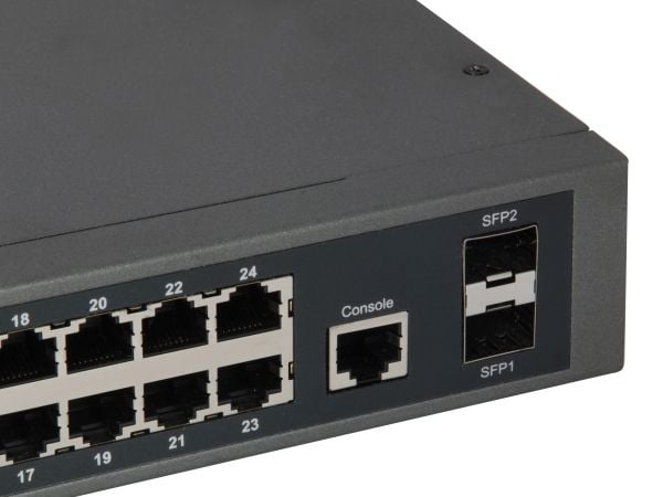 LevelOne GEP-2652, Hallittu, L2, Gigabit Ethernet (10/100/1000), Power over Ethernet -tuki, Telineasennus