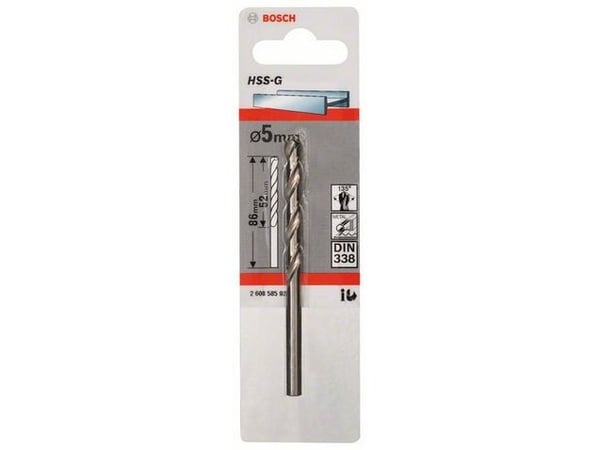 Bosch HSS-G - Bor - bor - cylindrical - lengde: 86 mm