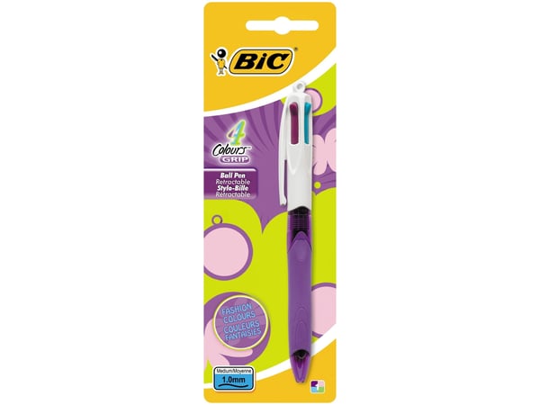 BIC 3086123249936, Lila, Vit, Blå, Rosa, Lila, Gul, 1 mm, 1 styck