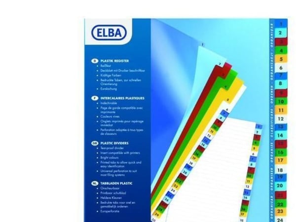 Elba 100204595, Multifärg, Polypropylen (PP), 297 mm, 1 mm, 225 mm, 20 g