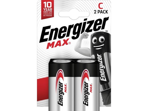 Energizer Max 426803 Paristot LR14, 2 kpl, Eco-pakkaus
