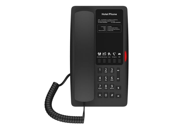 Fanvil H4, IP-telefon, Svart, Kablet håndsett, In-band, Utenfor båndet, SIP-info, 2 linjer, G.711a, G.711u, G.722, G.729ab, OPUS, iLBC