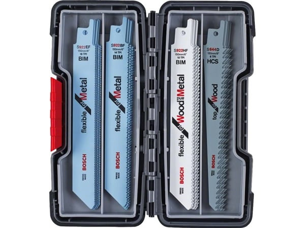 Bosch flexible for Wood and Metal - Sagbladsett - for tre med spiker, stålrør, profiles - 20 deler - lengde: 150 mm