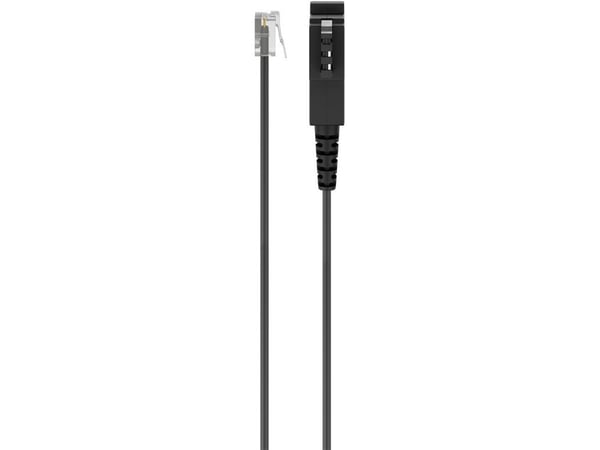 Wentronic Goobay TAE-F anslutningskabel (universal pin out), vit, 15 m - TAE-F kontakt till RJ11/RJ14 kontakt (6P4C) (68542)