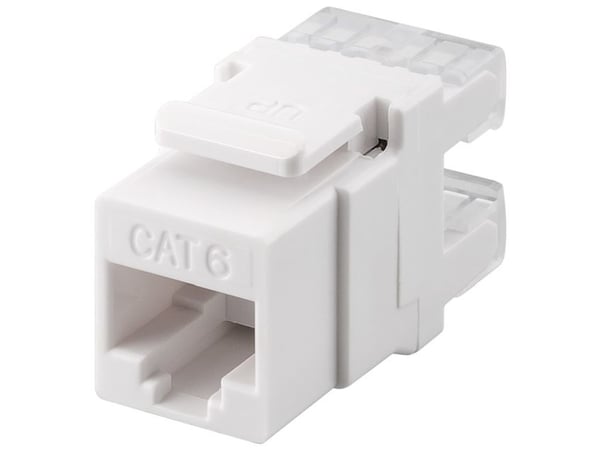 Goobay 95740, Tasainen, Valkoinen, RJ-45, IDC, Naaras, Cat6