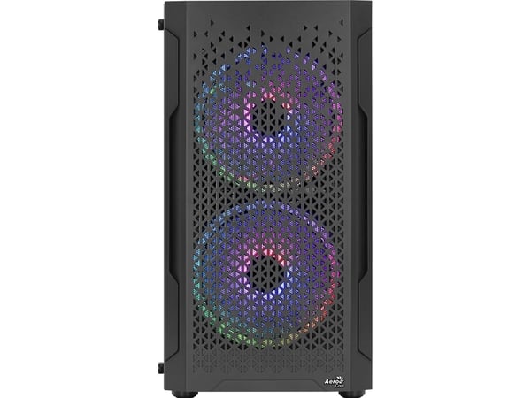 Aerocool Trinity Mini, Mini Tower, PC, Sort, Micro ATX, Mini-ITX, ABS, SPCC, 15,8 cm