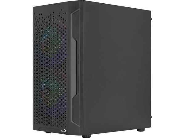 Aerocool Trinity Mini, Mini Tower, PC, Sort, Micro ATX, Mini-ITX, ABS, SPCC, 15,8 cm