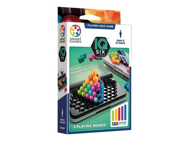 SmartGames IQ Six Pro, 3D-puslespill, 8 år, 10 min