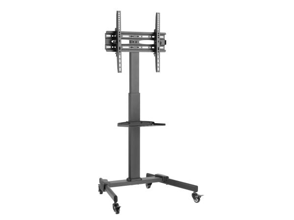 Equip 650607, Multimediavogn, Sort, Plast, Stål, Flatskjerm, 35 kg, 81,3 cm (32")