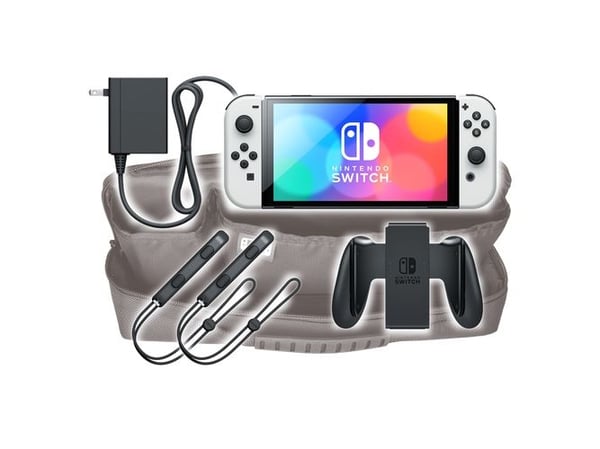 Hori NSW-818U, Hårt fodral, Nintendo, Svart, Nintendo Switch OLED, Nintendo Switch, Dammresistent, Reptålig, Dragkedja