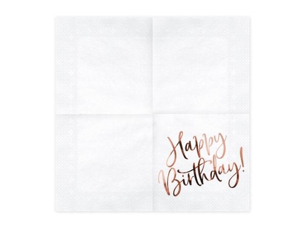 PartyDeco SP33-79-008-019R, Hvit, Gull, Papir, Monokromatisk, 330 mm, 330 mm, 20 stykker