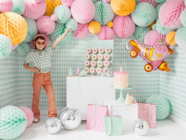 PartyDeco FB111, Lekeballong, Folie, Flerfarget, Festtema, Figur, 740 mm