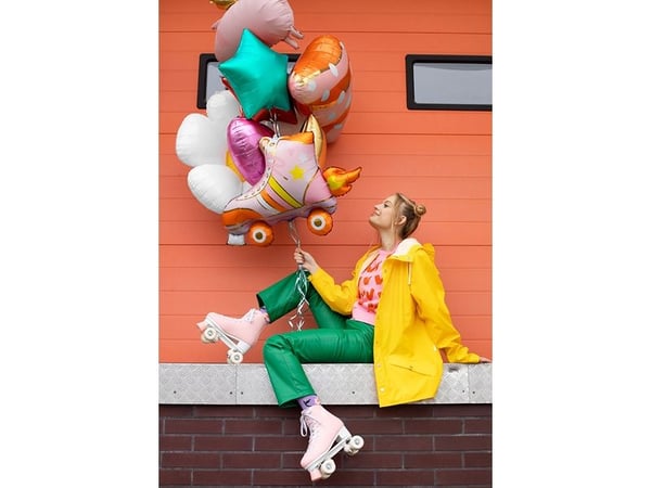 PartyDeco FB111, Lekeballong, Folie, Flerfarget, Festtema, Figur, 740 mm