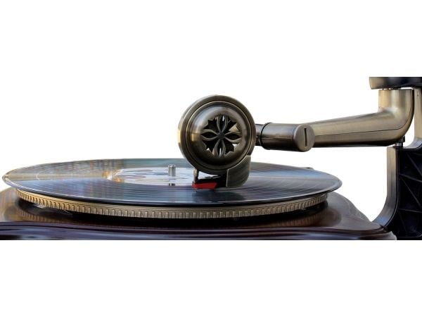 Soundmaster NR917, Sort, Bronse, Brun, 33,45,78 RPM, Utvendig, Kassett, Vinylplate, FM, SD