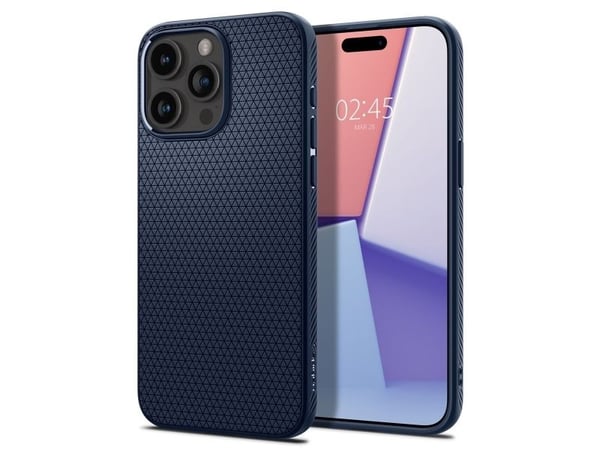 Spigen ACS06563, Mobilskal, Apple, iPhone 15 Pro Max, 17 cm (6.7"), Blå, Marinblå