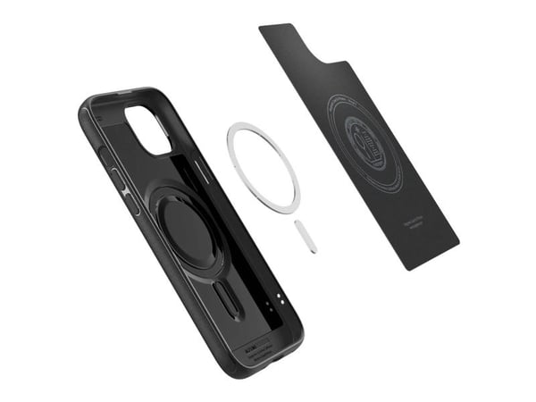 Spigen Mag Armor, Mobilskal, Apple, iPhone 15 Plus, 17 cm (6.7"), Svart