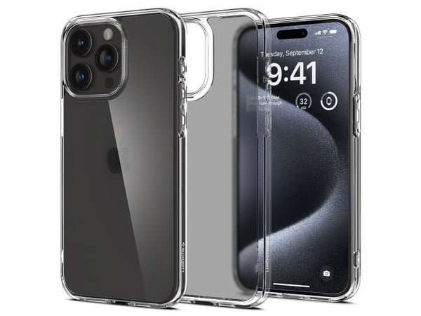 Spigen Ultra Hybrid Matte deksel til Apple iPhone 15 Pro, farge - Frost Clear
