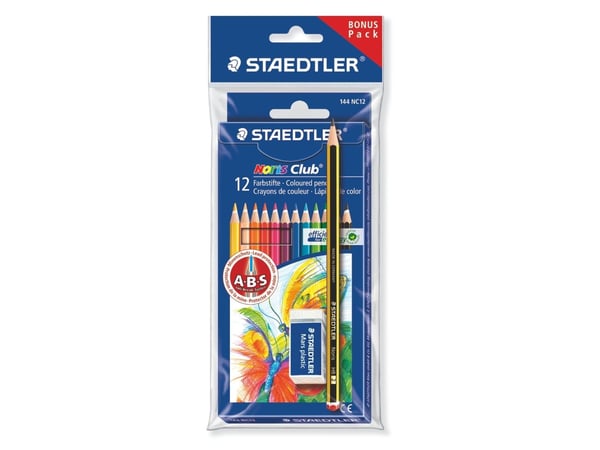 Farveblyanter Staedtler® Noris® Club med 12 stk. ass. faver