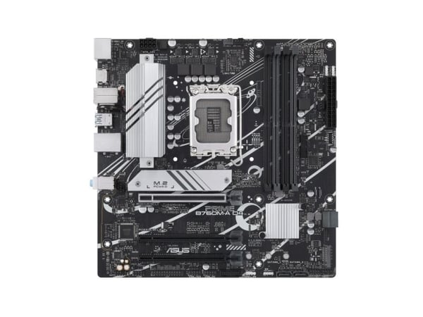 ASUS PRIME B760M-A D4-CSM - Hovedkort - micro ATX - LGA1700-sokkel - B760 Chipset - USB-C 3.2 Gen 1, USB 3.2 Gen 2, USB 3.2 Gen 1 - 2.5 Gigabit LAN...