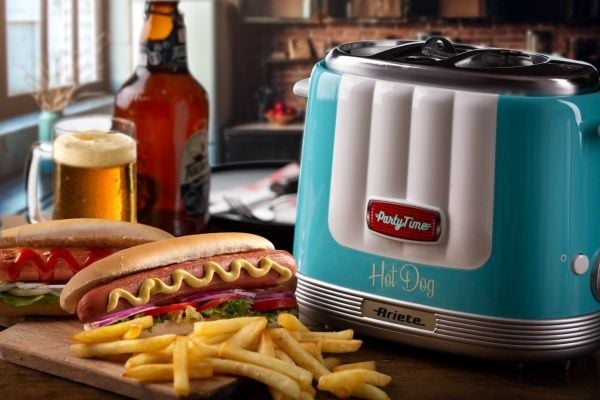 Ariete 0206/01, Hot dog rister, Lyseblå, 2 stykker, 650 W, 160 mm, 270 mm