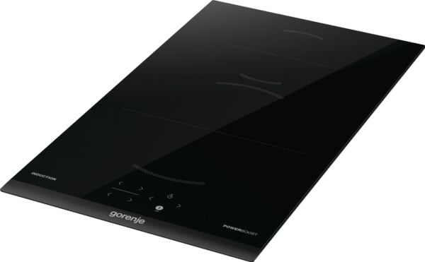 Gorenje G400 GI3201BC – Induktioliesi – 2 keittoaluetta – Upotettava – leveys: 28,3 cm – syvyys: 49 cm – kehyksetön – viistoreunainen etureuna – musta