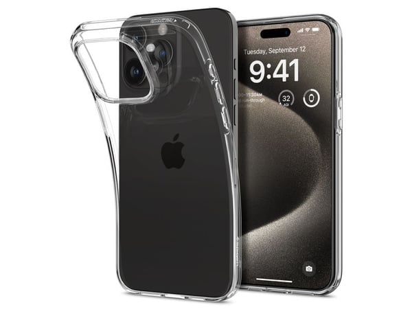 Spigen ACS06557, Mobilskal, Apple, iPhone 15 Pro Max, 17 cm (6.69"), Transparent