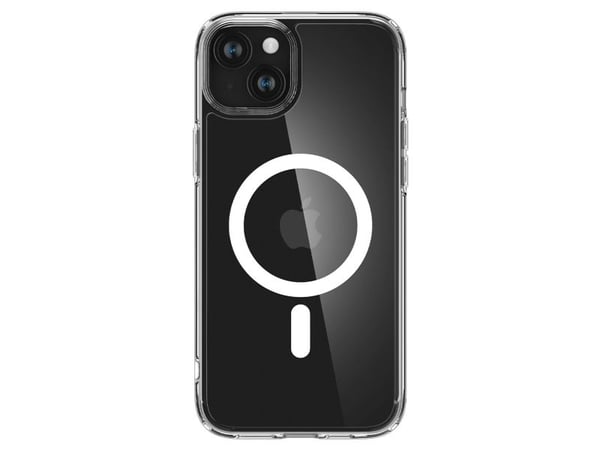 Spigen ACS06802, Mobilskal, Apple, iPhone 15, 15,5 cm (6.1"), Transparent, Vit