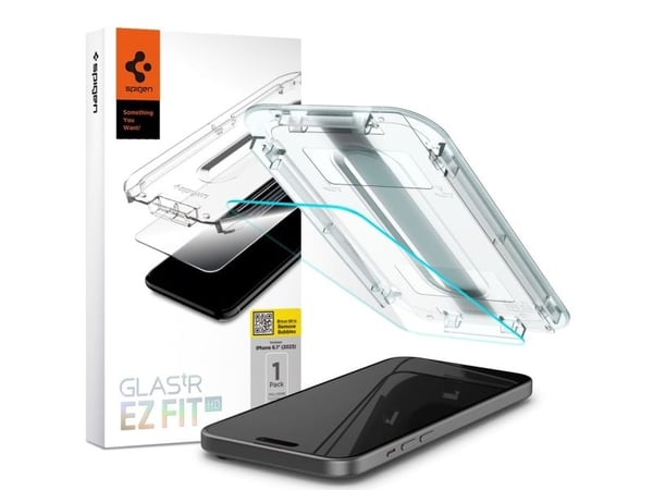 Spigen Glas.TR iPhone 15 6.1" "EZ FIT" kirkas karkaistu lasi AGL06907