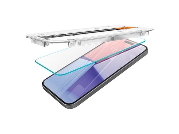 Spigen Glas.TR iPhone 15 6.1" "EZ FIT" kirkas karkaistu lasi AGL06907