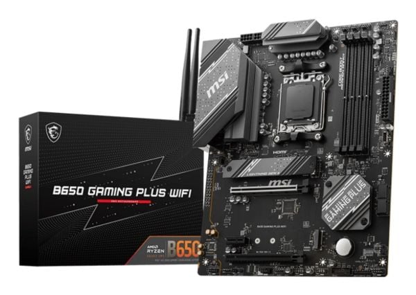 MSI B650 GAMING PLUS WIFI - Hovedkort - ATX - Socket AM5 - AMD B650 Chipset - USB 3.2 Gen 1, USB-C 3.2 Gen 2x2, USB 3.2 Gen 2, USB-C 3.2 Gen2 - 2.5...